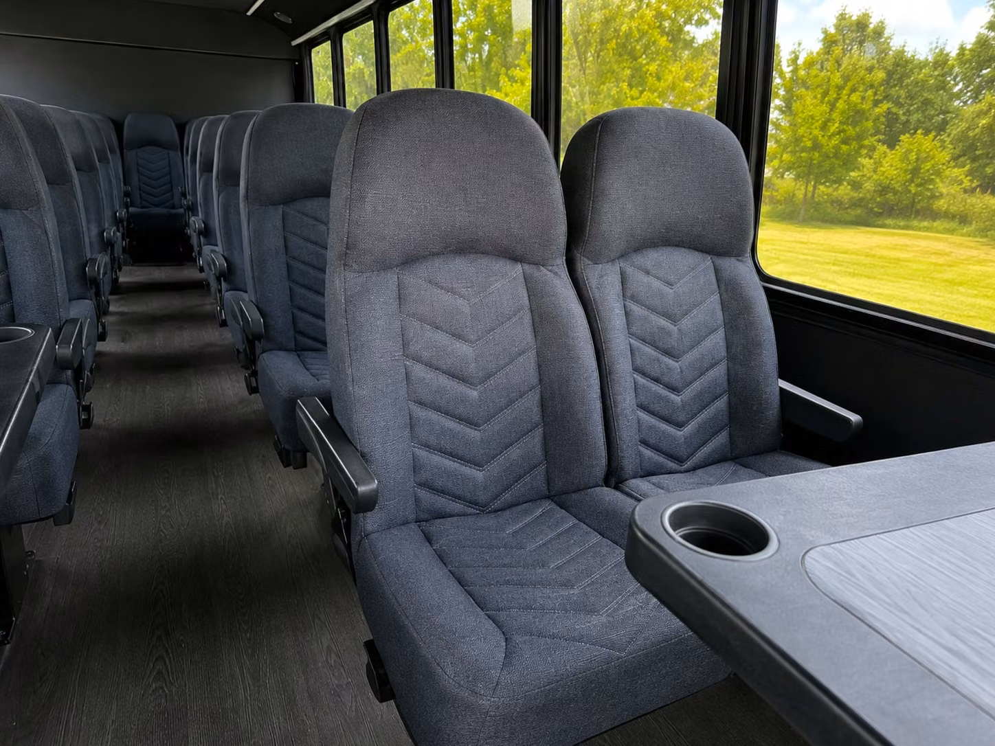 15 passenger minibus interior