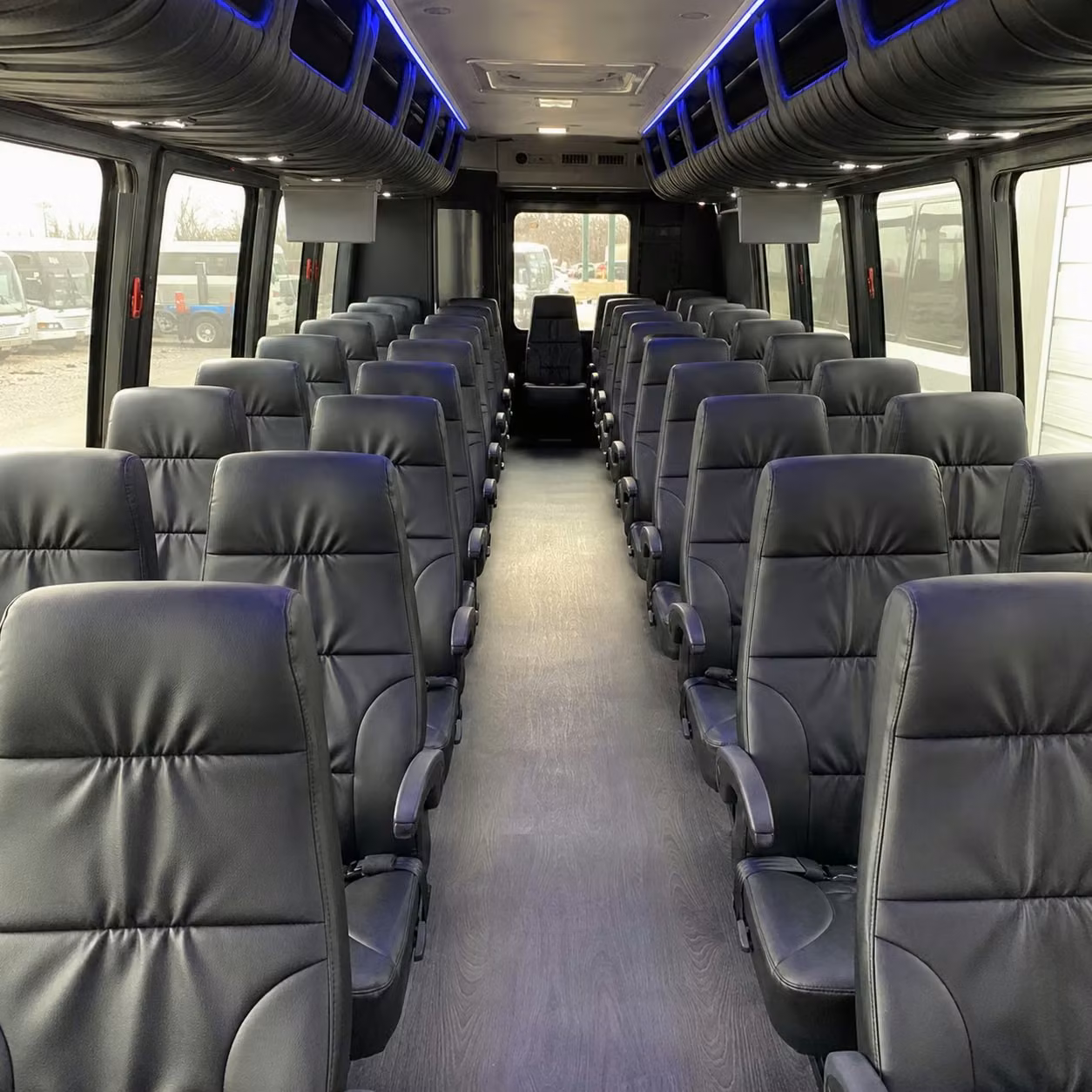 28 passenger minibus inside