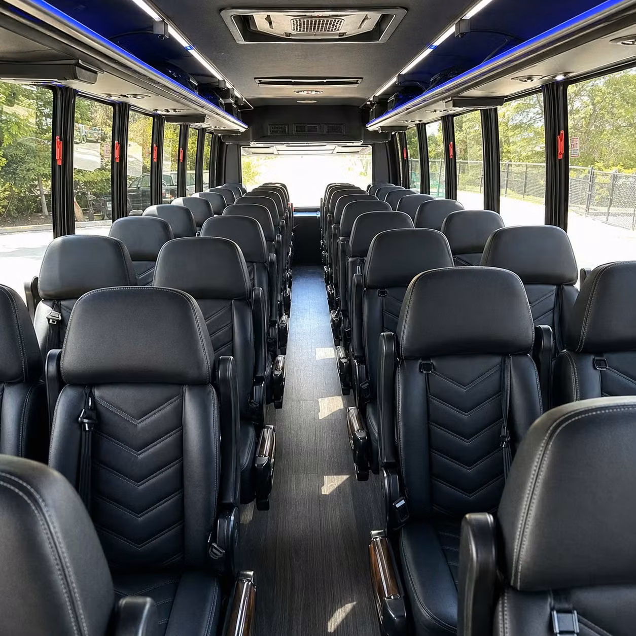 28 passenger minibus interior