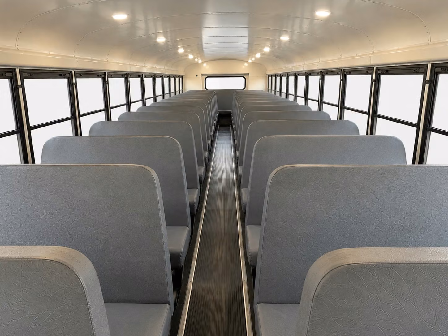 school bus inside