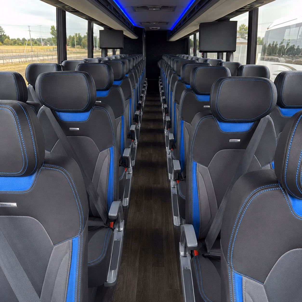 st petersburg charter bus rental inside